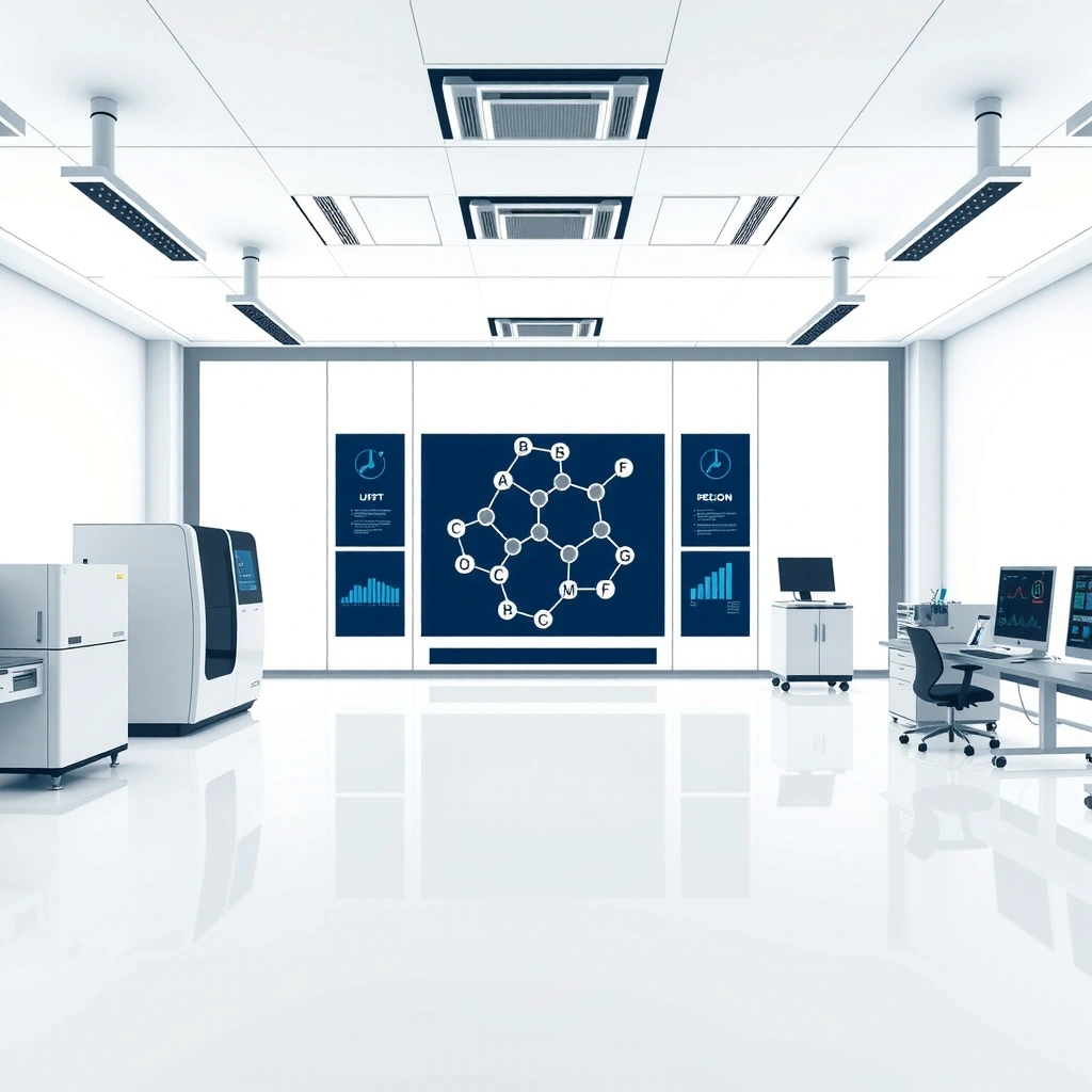 AI drug discovery and pharmaceutical research laboratory