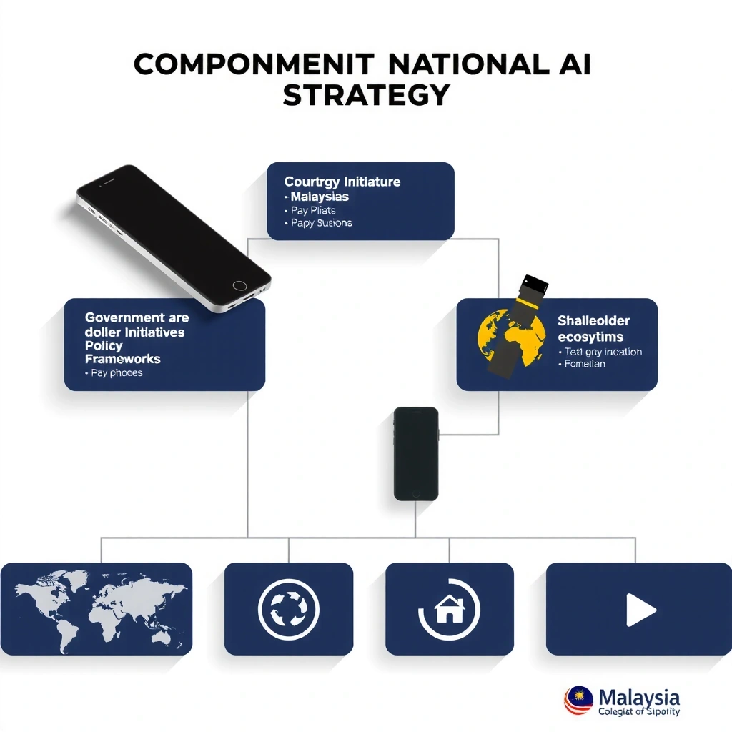 Malaysia national AI strategy visualization with government initiatives